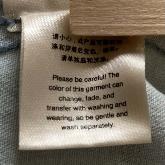 Free People Daisy Baby Patchwork Denim Top with Wide Collar and Ruffle Detail - Picture 9 of 13